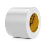 Ruban adhésif Duct Tape pack de 2 Premium 48 MMx32M chaque rouleau rubans résistants multi-usages idéal pour l'artisanat codage couleur et projets de bricolage couleur Blanc