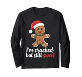 Funny Gingerbread Christmas Snack For Holiday Season Costume Long Sleeve T-Shirt