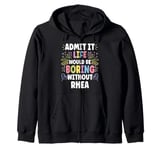 RHEA Personalized Name Funny Cute Custom RHEA Name Zip Hoodie