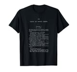 The Count of Monte Cristo Alexandre Dumas First Page T-Shirt