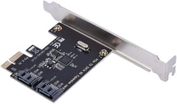 Carte contrôleur PCI Express SATA 3.0, 2 Ports PCIe vers SATA III 6 Go/s, Cartes d'extension SATA III 6 Gbps avec Petit Support et 1 CD