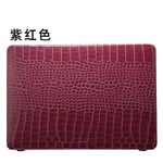 Applicable a macbook15.6 Apple Notebook Skin Computer Case por13.3 Matte Wood Grain Flash Gold Protective Case - Crocodile Purple Red - 13.3 Air (A1369/A1466)