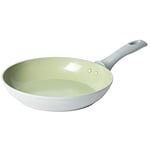 Salter BW09277 Earth 24cm Frying Pan – Healthy Ceramic Non-Stick Coating, PFAS-Free Induction Cookware, Aluminium Egg Pancake Cooking Skillet, Easy Clean, PFOA/PTFE-Free, Stay Cool Handle, Green
