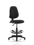 Eclipse I Lever Task Operator Chair Black With Hi Rise Draughtsman Kit