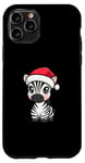 Coque pour iPhone 11 Pro Ma bande dessinée de Noël zèbre mignon