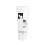 L'Oréal Professionnel, Gel Sculpture Fix Max, Force 6, Fixation Extra Forte & Tenue Longue Durée, Cheveux Doux & Brillants, Sans Résidus Visibles, Non gras & Non Collant, Tecni Art 200 ml