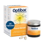 Optibac Travel Abroad Probiotics -Vegan Digestive Probiotic Supplement Formulate