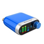 Blue Amplificateur puissance Bluetooth 5.0 HiFi TPA3116, panneau d'ampli numérique 50W * 2 stéréo avec indicateur Audio, spectre musical Nipseyteko