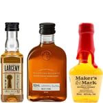 Bourbon Miniature Trio 3x5cl - Larceny, Makers Mark & Woodford Reserve