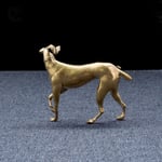 Crafts Copper Zodiac Dog Solid Brass Dog Miniatures Vintage   Desk