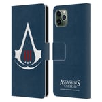 OFFICIAL ASSASSIN'S CREED III LOGOS LEATHER BOOK CASE FOR APPLE iPHONE PHONES