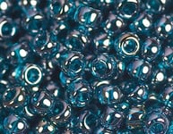 Perles japonaises rocaille brillante bleu turquoise 2,2mm.11/0 100gr.