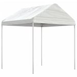 vidaXL Paviljong med tak vit 17,84x2,28x2,69 m polyeten Vit