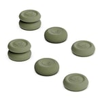 Skull & Co. Skin, CQC and FPS Thumb Grip Set Joystick Cap Analog Stick Cap for Nintendo Switch Pro Controller & PS5 / PS4 / Slim/Pro Controller - OD Green, 3Pairs(6pcs)