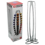 Paxanpax PSA264 Compatible 40 Piece Bowed Design Nespresso Coffee Pod Capsule Holder Stand, Steel