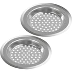 Groofoo - 2Pcs Filtre évier Cuisine,Filtre à évier en Acier Inoxydable,Filtre Lavabo Salle de Bain,Grille pour évier Cuisine pour Isoler les Scories