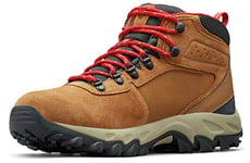 Columbia Men's Newton Ridge Plus Ii Suede Waterproof Hiking Boot, Elk/Mountain Red, 12 UK