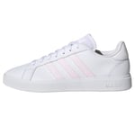 adidas Femme Grand TD Lifestyle Court Casual Shoes Chaussures, FTWR White/Almost Pink/FTWR White, 39 1/3 EU