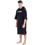 Hurley M ONE&ONLY PONCHO Serviettes Homme Noir FR : M (Taille Fabricant : M)