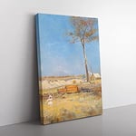 Big Box Art Under A Southern Sun by Charles Conder Canvas Wall Art Print Ready to Hang Picture, 76 x 50 cm (30 x 20 Inch), Blue, Cream, Cream