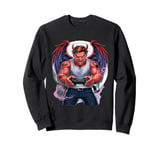 Battle Scarred Devil Angel Unleashed Power Tee. Sweatshirt