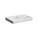 Lavabo rectangulaire 75 cm blanc brillant - Geberit Smyle - Senza colonna