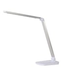 Vario skrivebordslampe, høyde 39 cm, 8W LED 2700 460lm, med dimmer, Hvit - LAGERSALG