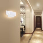 Applique Murale Intérieur, Moderne LED Applique Blanc 24W, IP20, Non Dimmable, Designe Aluminium Eclairage Décoratif Lumière pour Chambre Couloir