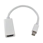 Tec-Digi Mini Cable Adaptateur DP vers HDMI, Adaptateur convertisseur HDTV, Compatible avec Thunderbolt pour Apple Mac, MacBook Air Pro, iMac