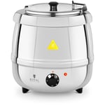 Soupière Électrique Professionnelle Cuve Couvercle Amovible 10L 80°C 400W Inox