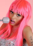 Nicki Minaj Style Long Neon Pink Wig