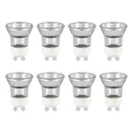 Pack de 8 Mini GU10 35W Ampoules Halogènes Réflecteur, Dimmable, MR11 Ampoule Spot Halogène, 360LM, Blanc Chaud 2800K, 45 °Faisceaux, Base à 2 Broches, Lampe à Réflecteur, AC 230V