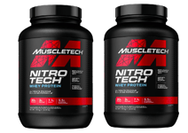 2 pots NITRO-TECH  MuscleTech 1800g Milk Chocolate