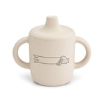 Liewood Neil sippy cup - dog/sandy