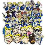 Fallout Stickers Decals Water Resistant For Laptops, Phones, Phone Case, Consoles, Walls, Luggage Case, Books, Xbox, Playstation Battle Royal, Guns, Characters, Fallout 76, Game (29 Stickers)
