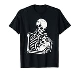 Vintage Skeleton Holding A Cat T-Shirt