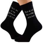 Personalised Date Out of all the Walks We've Had Design Mens Black Socks X6N659