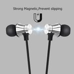 Magnetisk bluetooth hörlurar|silver silver