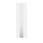 Radiateur de Salle de Bain Plat avec Miroir, 1600 x 450 mm, en Acier Blanc, Raccordement Central Chauffage