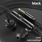 In-ear-hörlurar i silikon för att sova på sidan Black-3.5mm