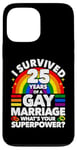 iPhone 13 Pro Max 25th Wedding Anniversary 25 Years Gay Marriage Husband Case