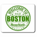 Computer Mouse Mat - Welcome To Boston USA America Office Gift #5997