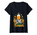 Womens Ferment Kombucha Tea V-Neck T-Shirt