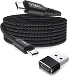 Câble Usb C Vers Type C 100W 4.5M Avec Adaptateur Usb,Cordon Charge Rapide Chargeur Pd Pour Macbook,Iphone 16 15,M1 Ipad 10 Pro Air 4 5 2021 Mini 6,Samsung Galaxy A72 A13 A33 A52 A53 A54