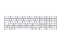 Apple Magic Keyboard with Touch ID and Numeric Keypad - Clavier - USB-C - sans fil - Bluetooth - QWERTZ - Suisse - clés blanches