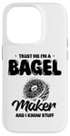 Coque pour iPhone 14 Pro Croyez-moi, je fabrique des bagels et je sais tout