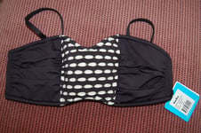 BAKU (Australia) Bandeau Bikini Top Non Wired Padded UK 14 BNWT