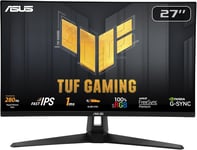 TUF Gaming VG279QM1A - Moniteur Gaming 27"" Full HD (1920x1080), 280Hz(OC), Fast IPS, ELMB Sync, 1ms (GTG), Freesync Premium, compatible G-Sync, Variable Overdrive, 100% sRGB, HDR