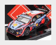 1:43 IXO Hyundai I20 Coupe Wrc Mobis #11 Rally Montecarlo 2022 Neuville RAM835