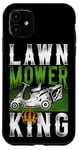 iPhone 11 Lawn Mower Mowing Dad Father Landscaper Tractor Lawn Mower Case